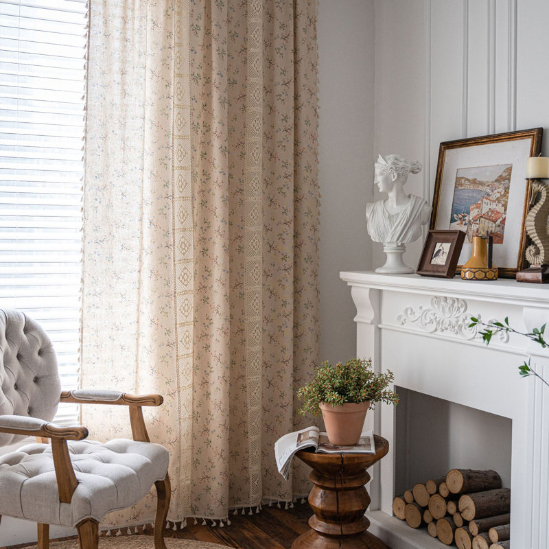 Red Barrel Studio® Anclote Cotton Linen Curtains Vintage